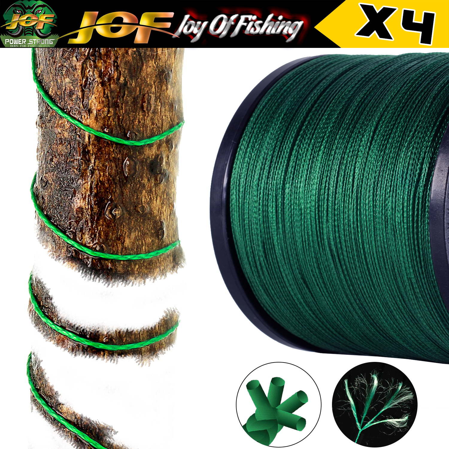 JOF 4 Strands Fishing Line 300 - Copolymer Line ulasan dan harga